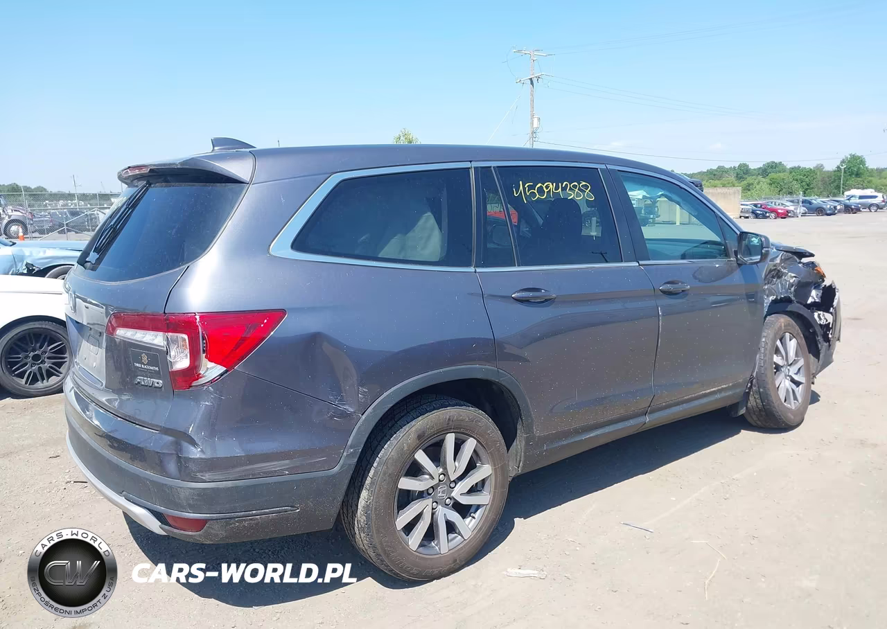 2022 Honda Pilot Awd Ex-L VIN:5FNYF6H54NB023178 - 4
