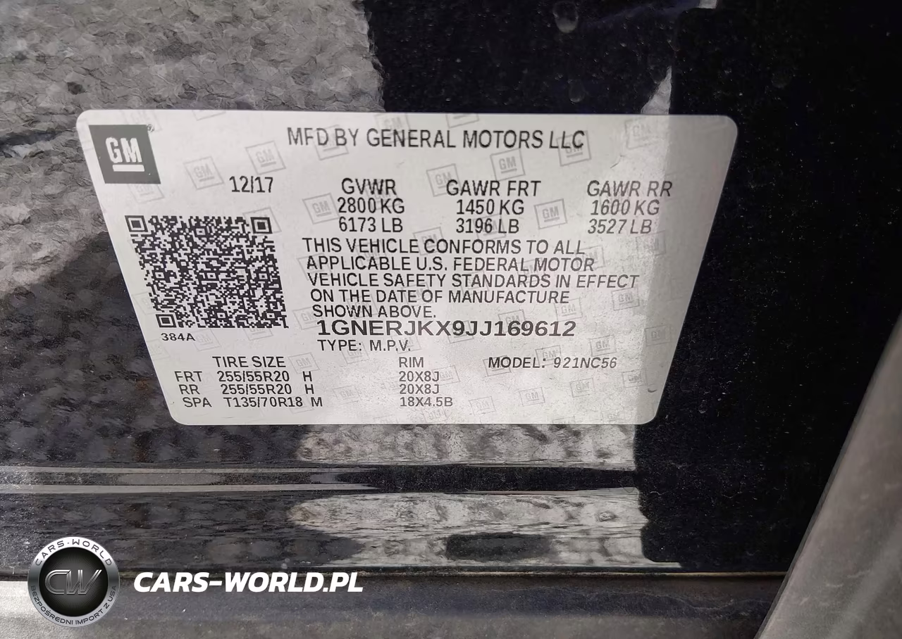 2018 Chevrolet Traverse Rs VIN:1GNERJKX9JJ169612 - 9