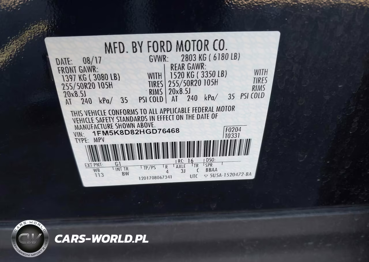 2017 Ford Explorer Xlt VIN:1FM5K8D82HGD76468 - 9