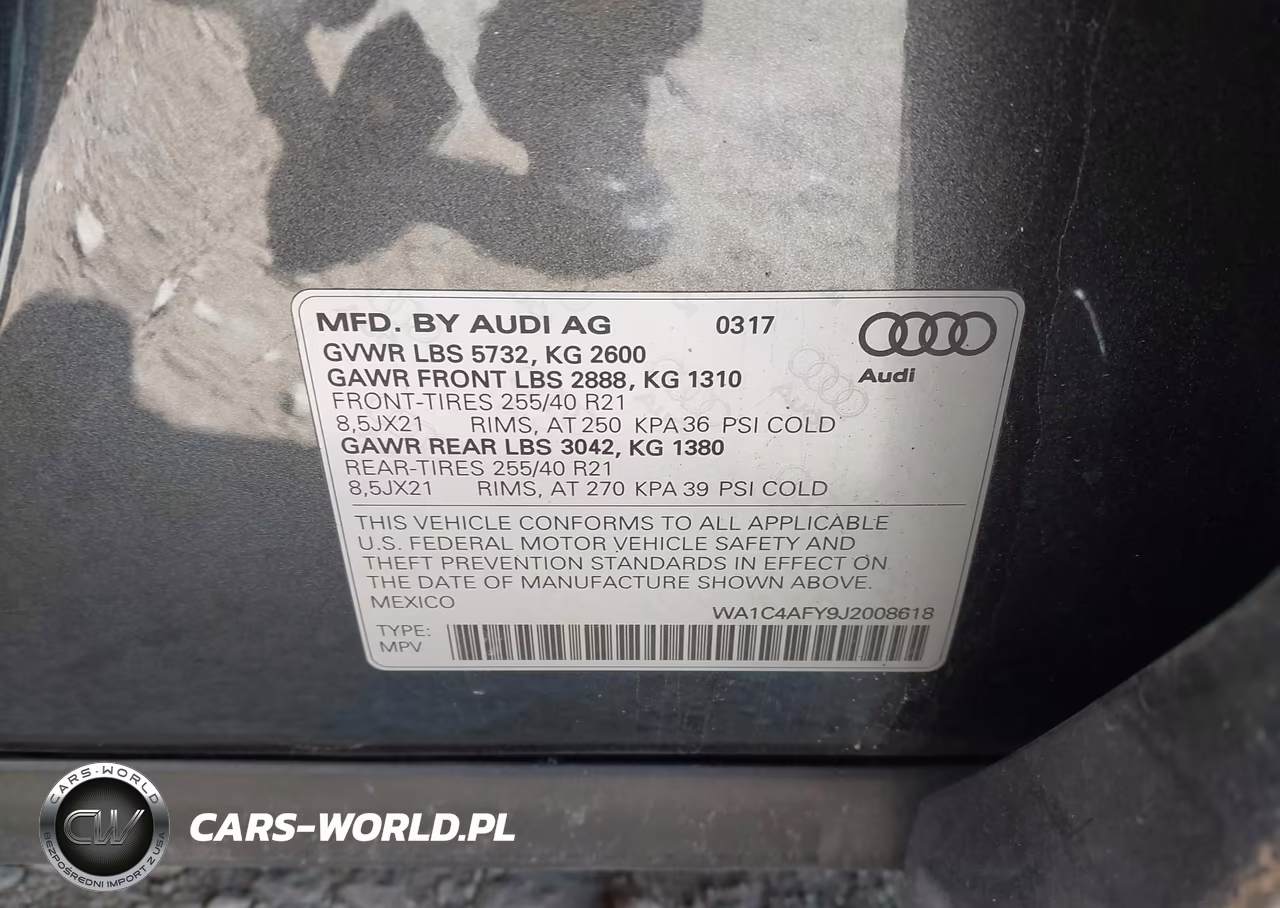 2018 Audi Sq5 3.0T Premium Plus VIN:WA1C4AFY9J2008618 - 9
