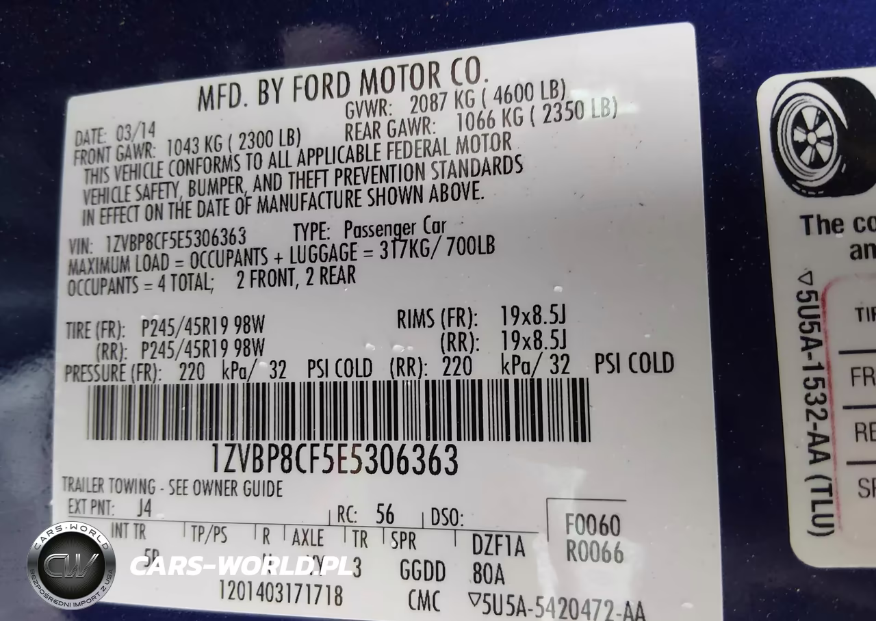 2014 Ford Mustang Gt Premium VIN:1ZVBP8CF5E5306363 - 9