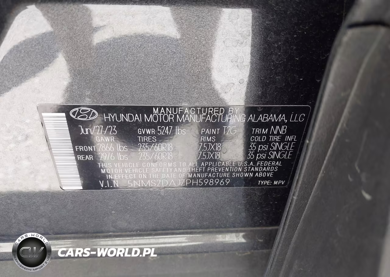 2023 Hyundai Santa Fe Sel VIN:5NMS2DAJ7PH598969 - 9