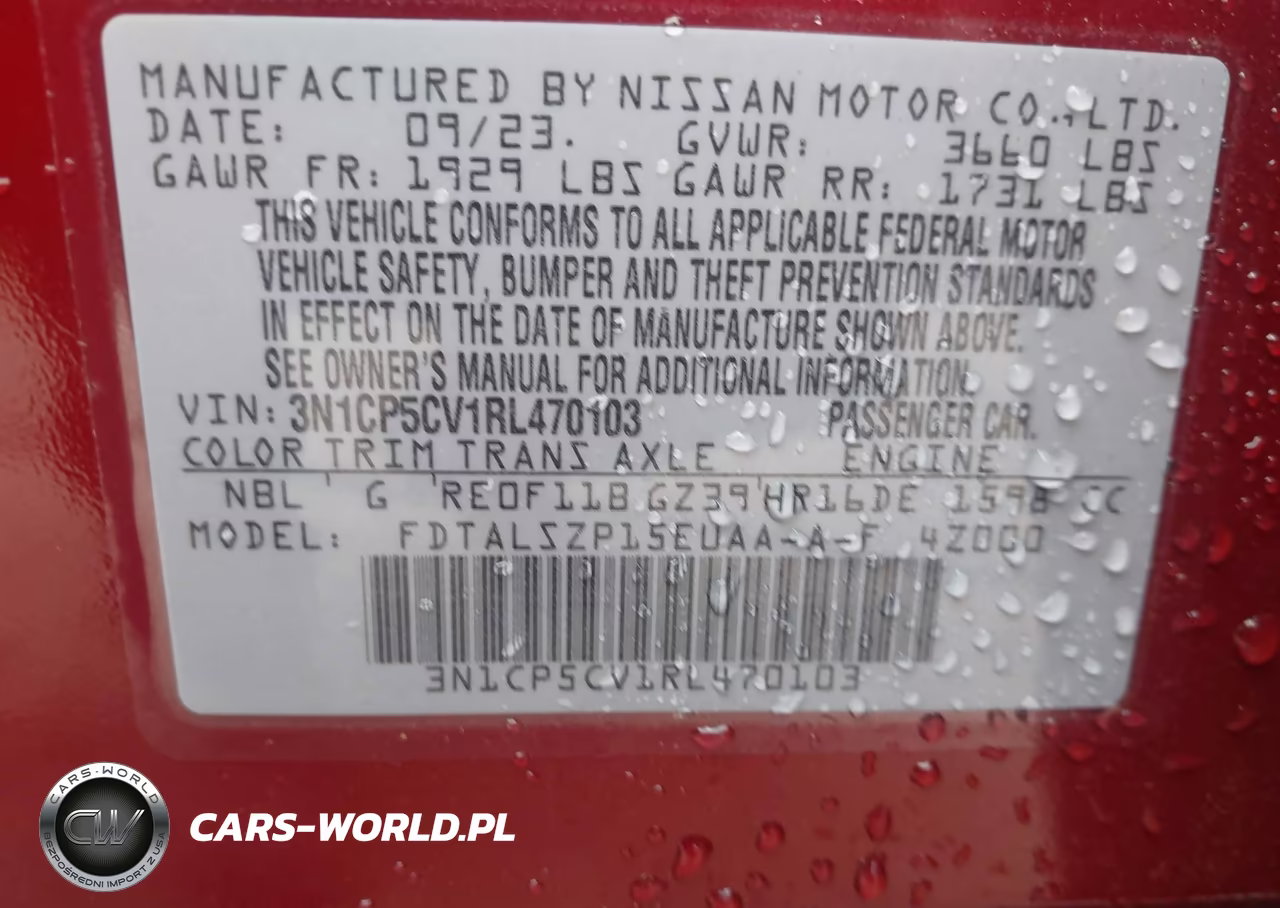 2024 Nissan Kicks Sv Xtronic Cvt VIN:3N1CP5CV1RL470103 - 9