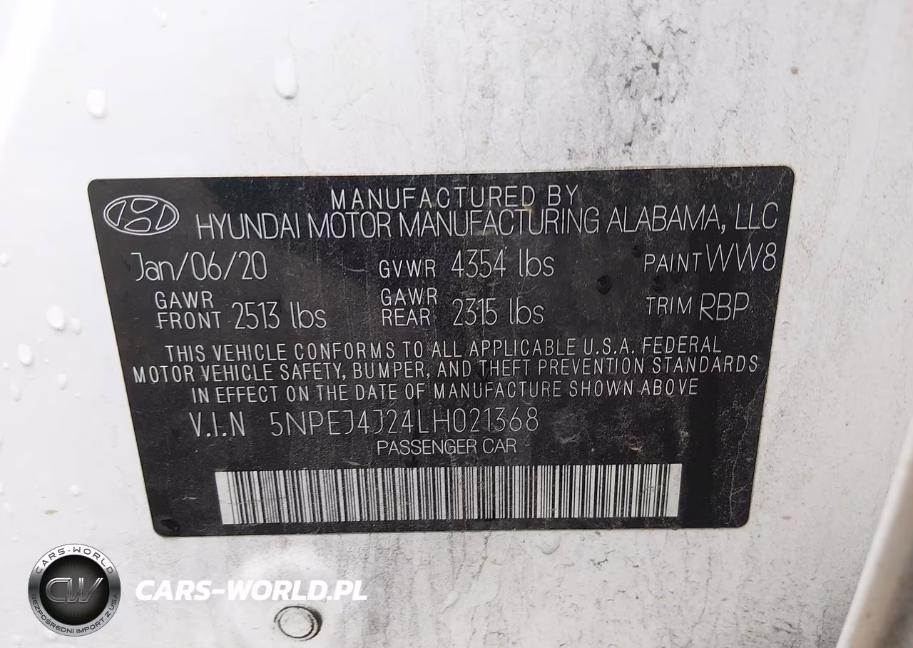 2020 Hyundai Sonata Sel Plus VIN:5NPEJ4J24LH021368 - 9