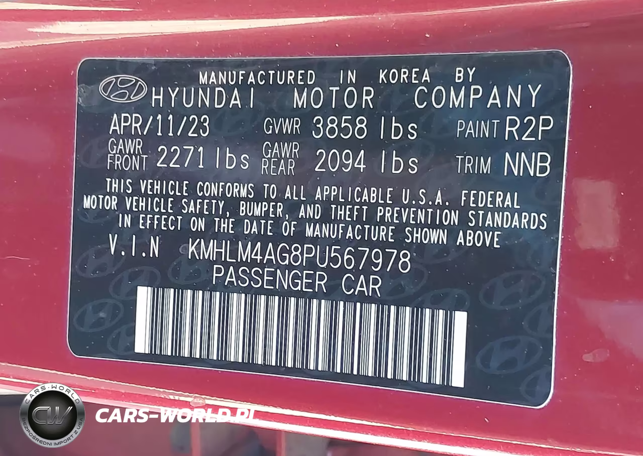 2023 Hyundai Elantra Sel VIN:KMHLM4AG8PU567978 - 9