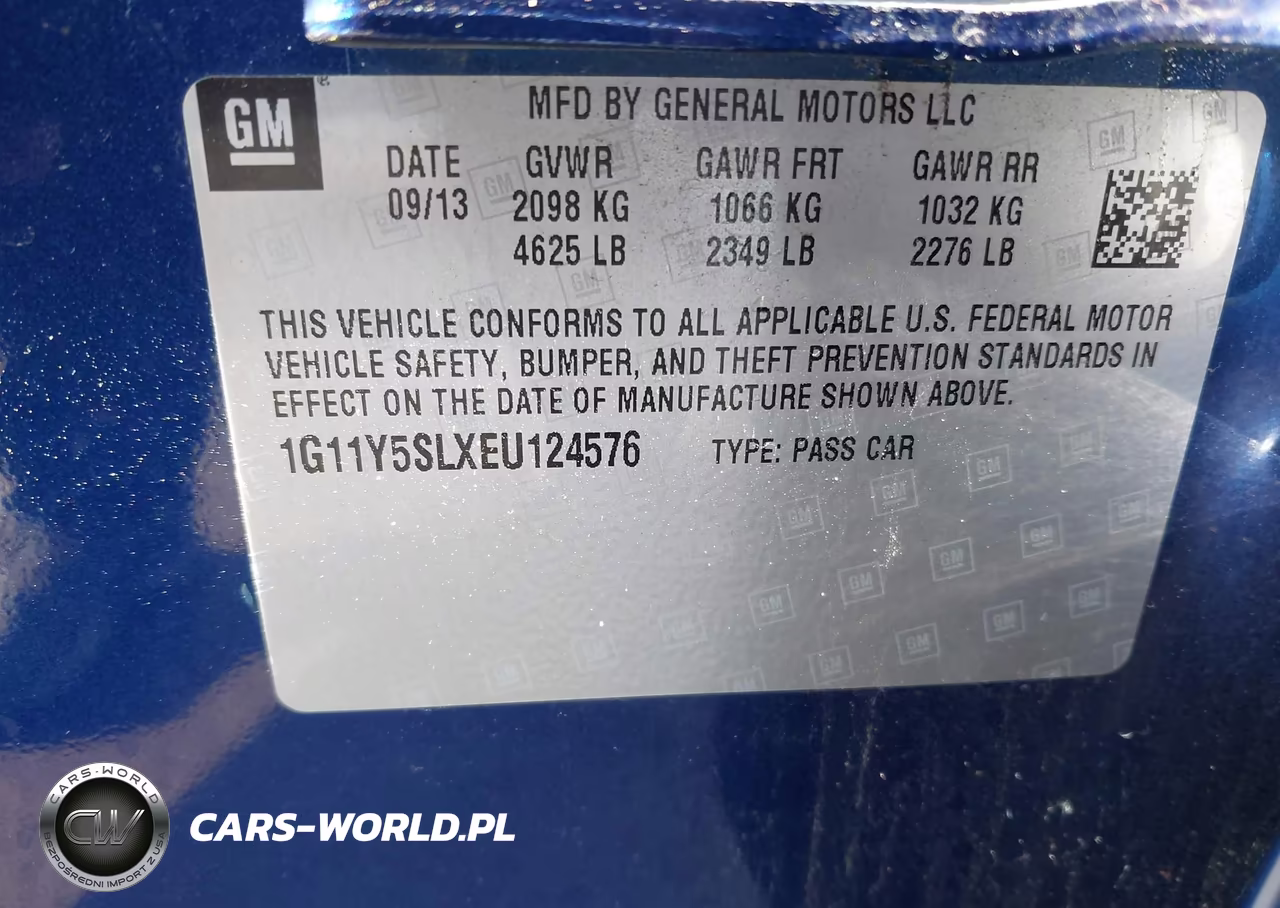 2014 Chevrolet Impala 1Ls VIN:1G11Y5SLXEU124576 - 9