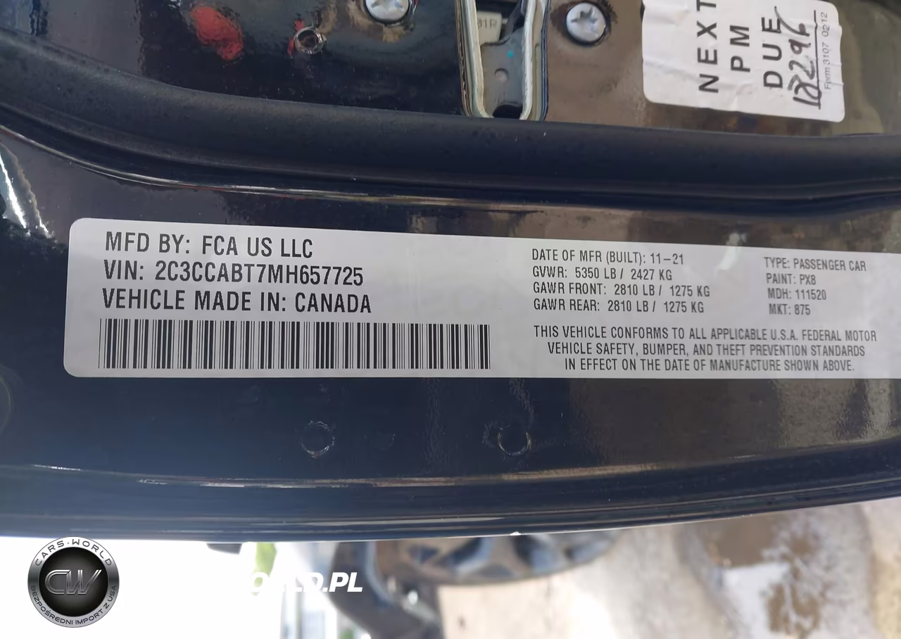 2021 Chrysler 300 300S VIN:2C3CCABT7MH657725 - 9