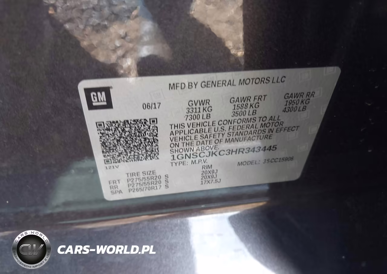 2017 Chevrolet Suburban Premier VIN:1GNSCJKC3HR343445 - 9