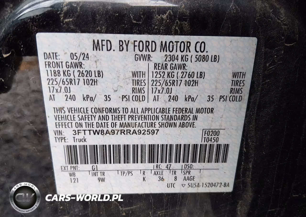 2024 Ford Maverick Xl VIN:3FTTW8A97RRA92597 - 9
