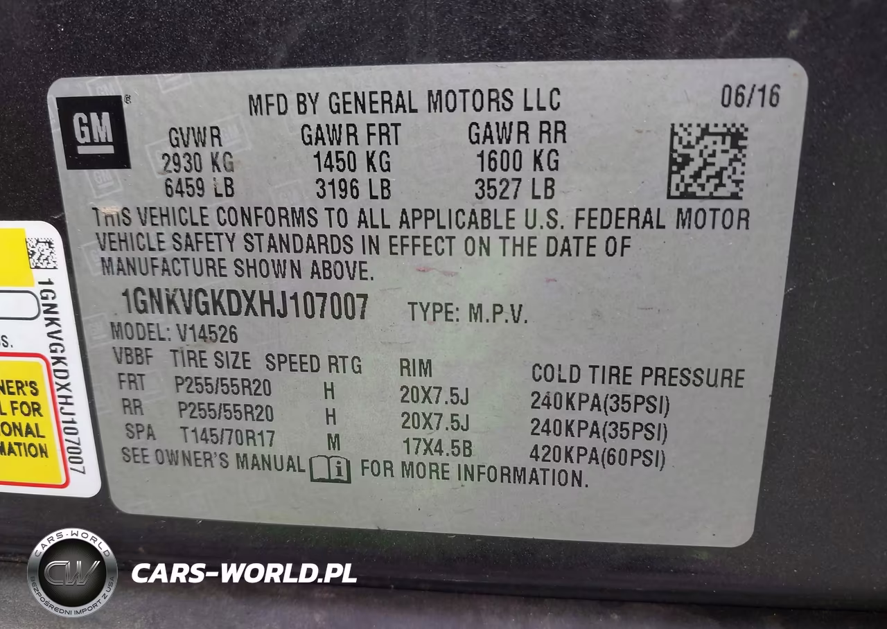 2017 Chevrolet Traverse 1Lt VIN:1GNKVGKDXHJ107007 - 9