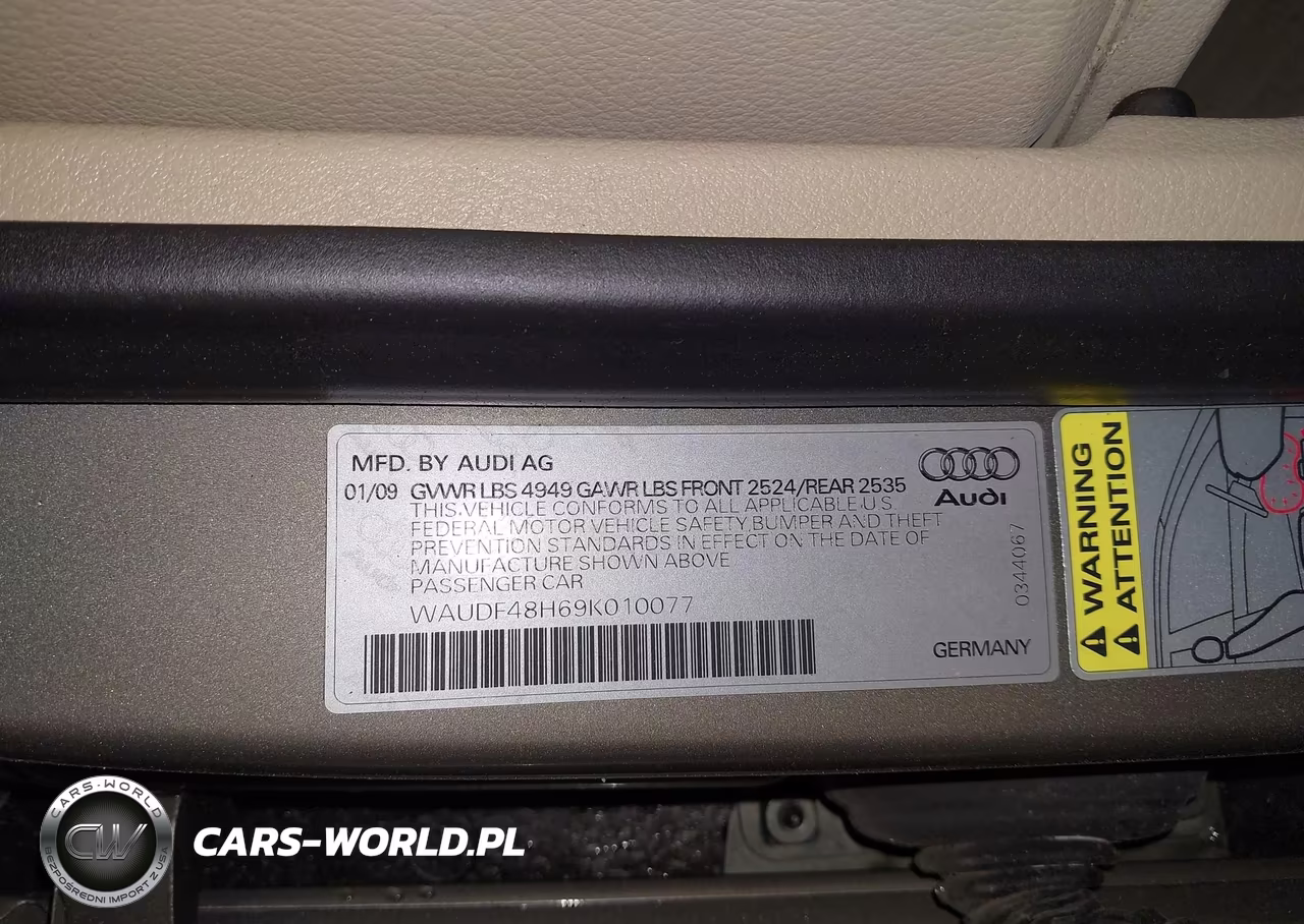 2009 Audi A4 2.0T Special Edition VIN:WAUDF48H69K010077 - 9