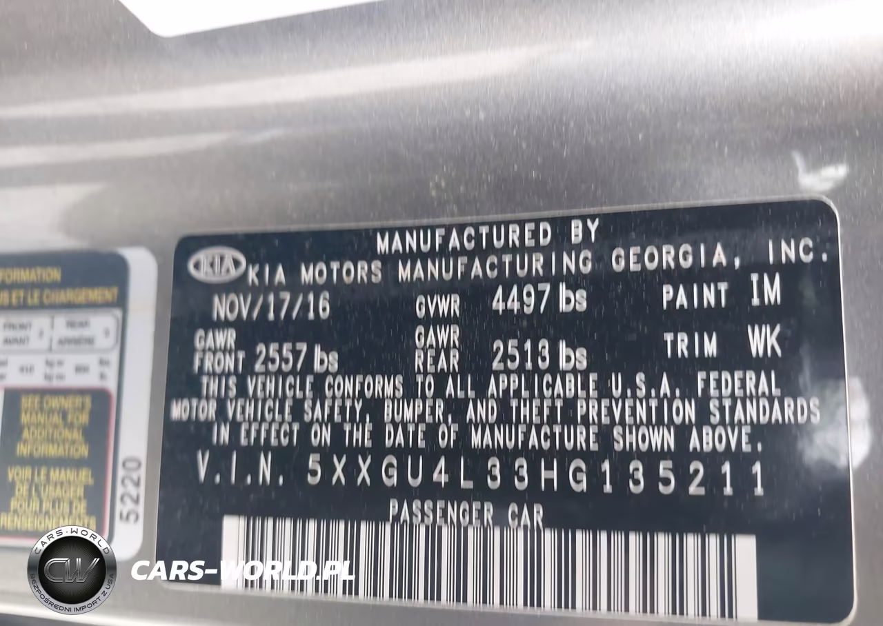 2017 Kia Optima Ex VIN:5XXGU4L33HG135211 - 9