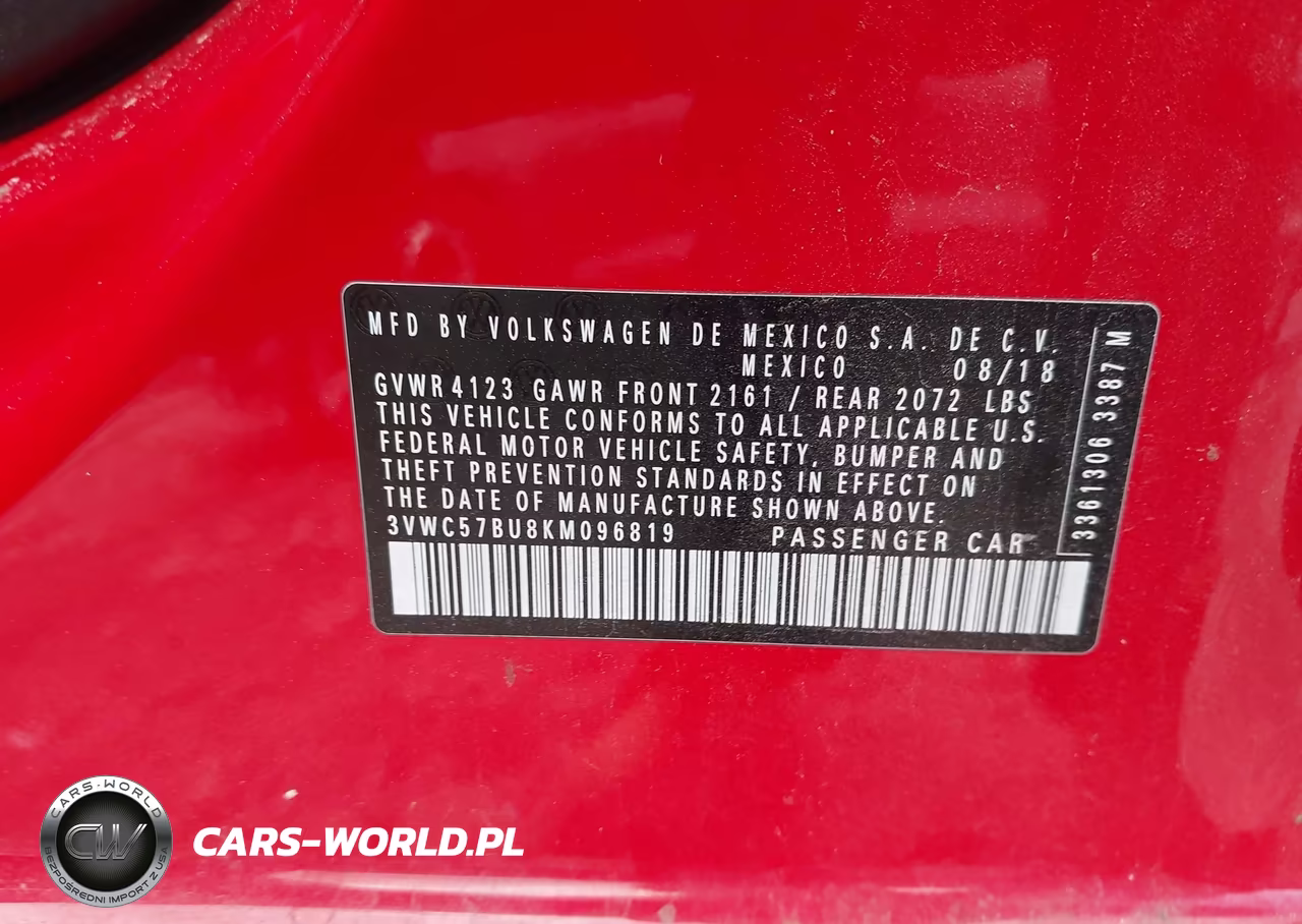 2019 Volkswagen Jetta 1.4T R-Line-1.4T S-1.4T Se VIN:3VWC57BU8KM096819 - 9