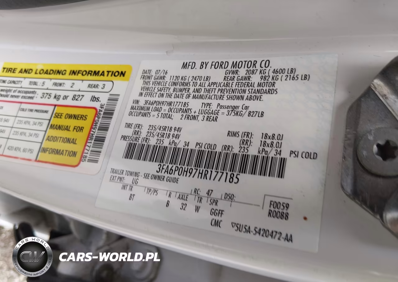 2017 Ford Fusion Se VIN:3FA6P0H97HR177185 - 9
