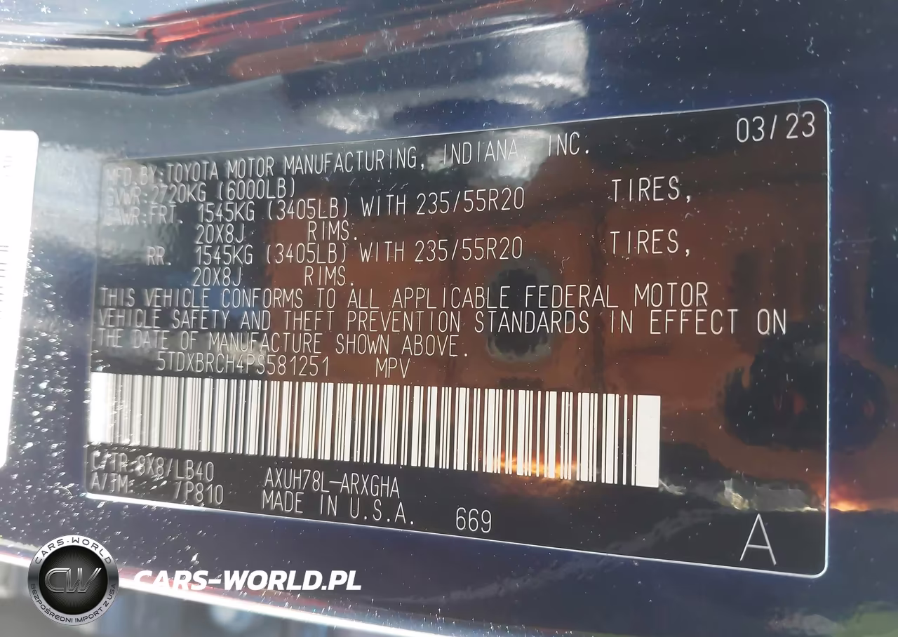 2023 Toyota Highlander Hybrid Limited VIN:5TDXBRCH4PS581251 - 9