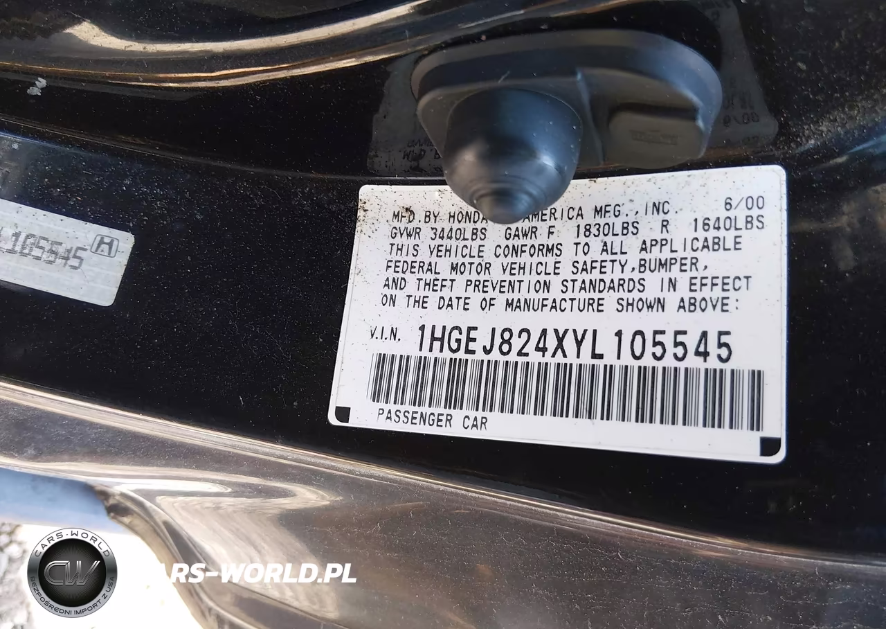 2000 Honda Civic Ex VIN:1HGEJ824XYL105545 - 9