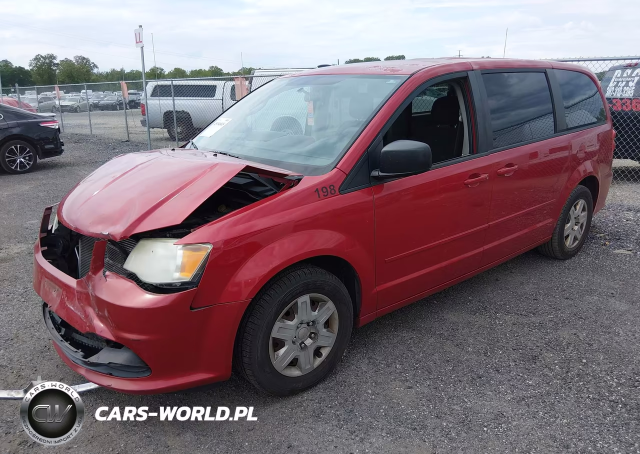 2012 Dodge Grand Caravan Se-Avp VIN:2C4RDGBG2CR228493 - 2