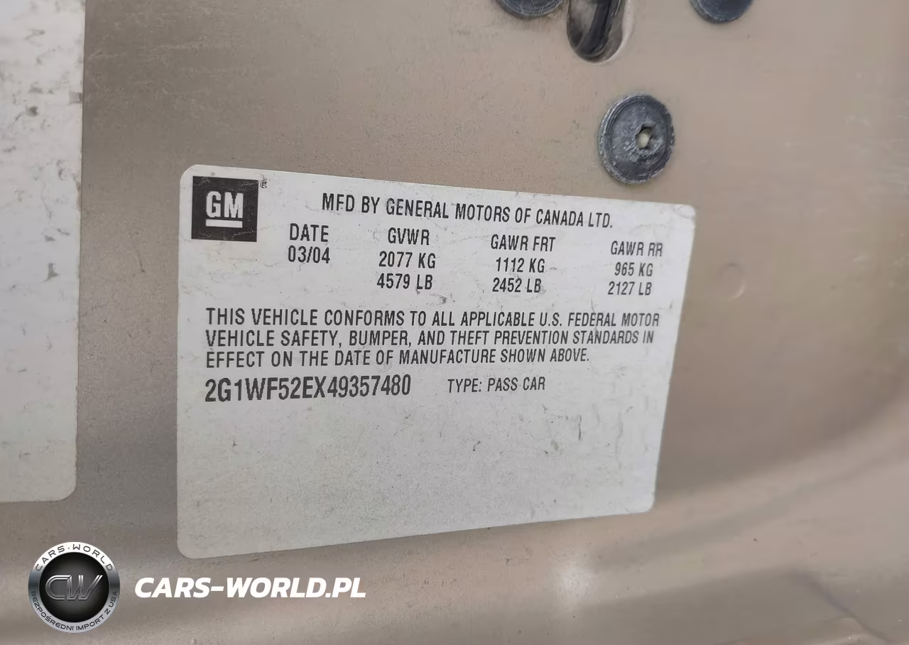 2004 Chevrolet Impala VIN:2G1WF52EX49357480 - 9