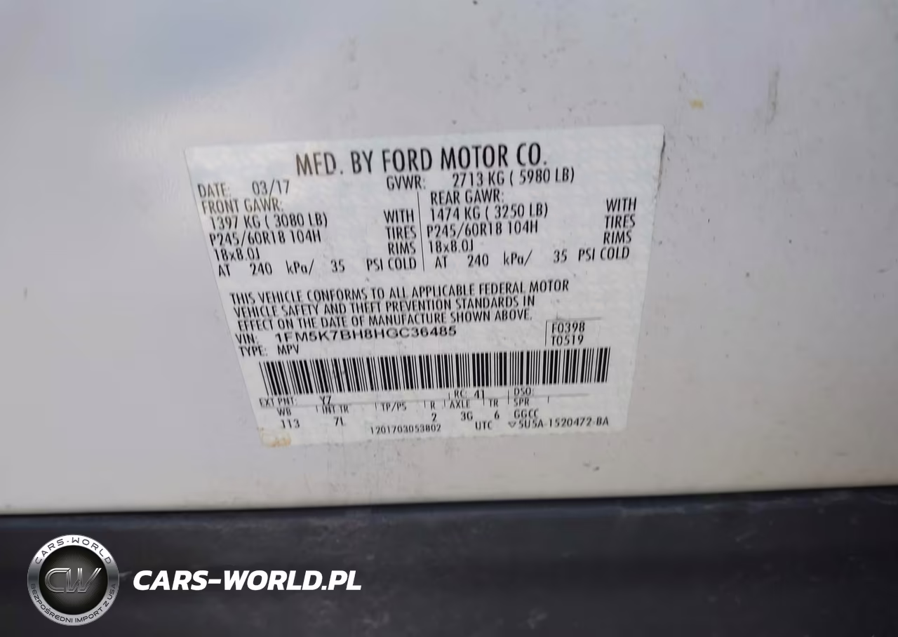 2017 Ford Explorer VIN:1FM5K7BH8HGC36485 - 9