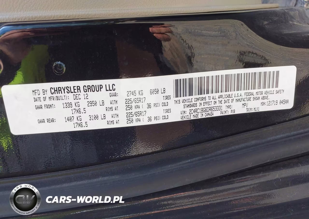 2013 Chrysler Town & Country Touring VIN:2C4RC1BG6DR653331 - 9