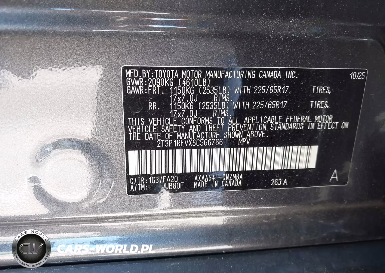 2025 Toyota Rav4 Xle VIN:2T3P1RFVXSC566766 - 9