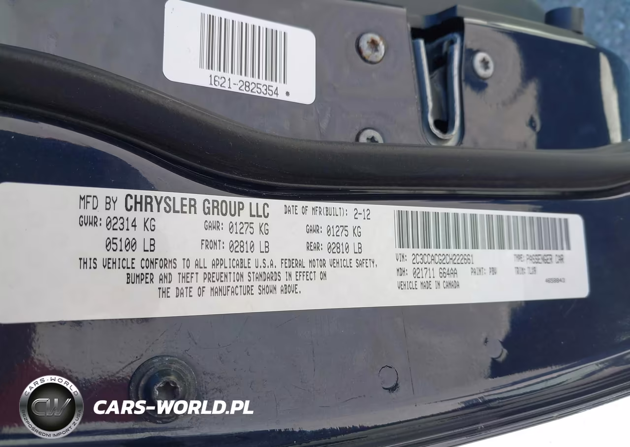 2012 Chrysler 300 Limited VIN:2C3CCACG2CH222661 - 9