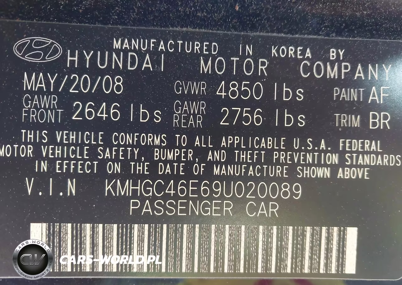 2009 Hyundai Genesis 3.8 VIN:KMHGC46E69U020089 - 9