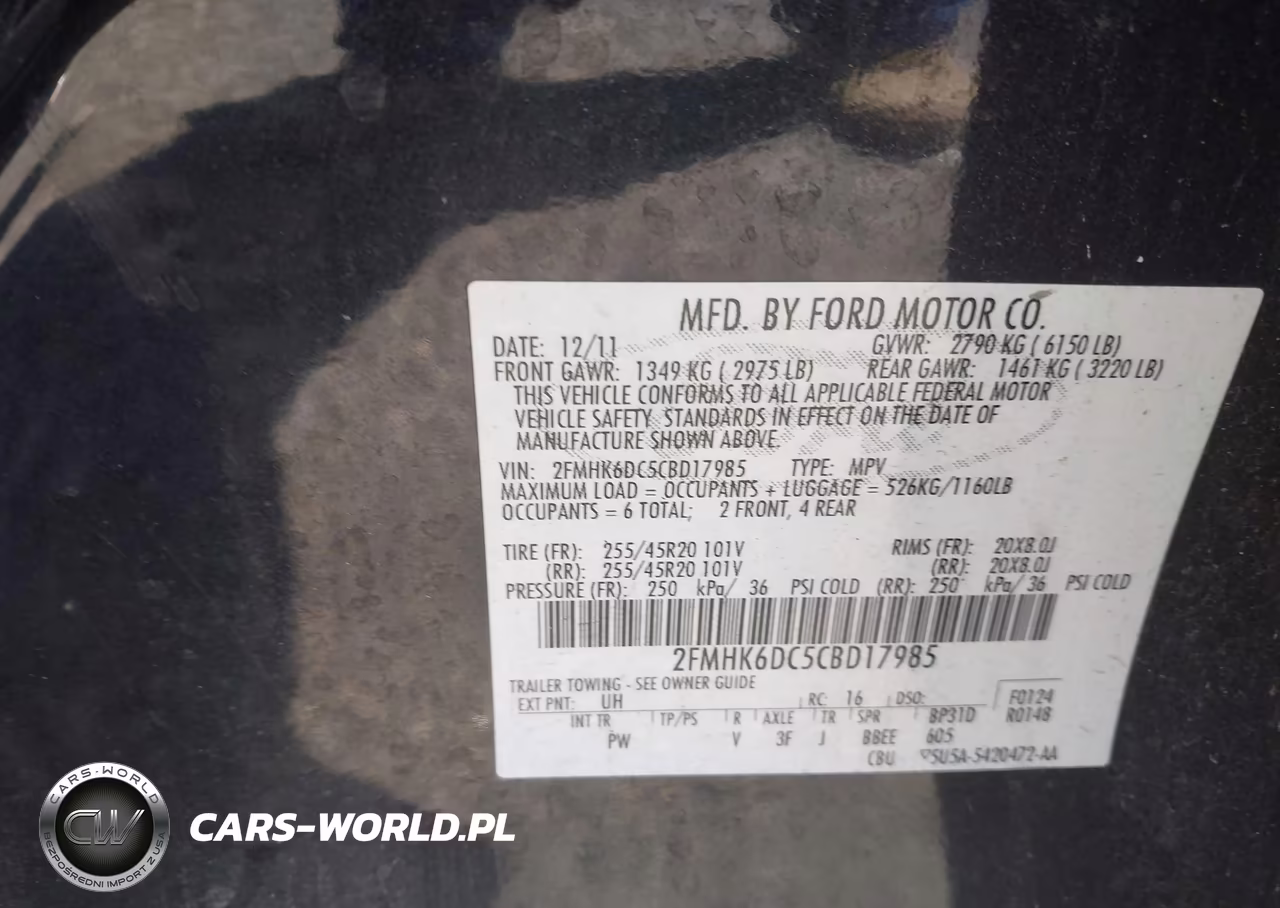 2012 Ford Flex Limited VIN:2FMHK6DC5CBD17985 - 9