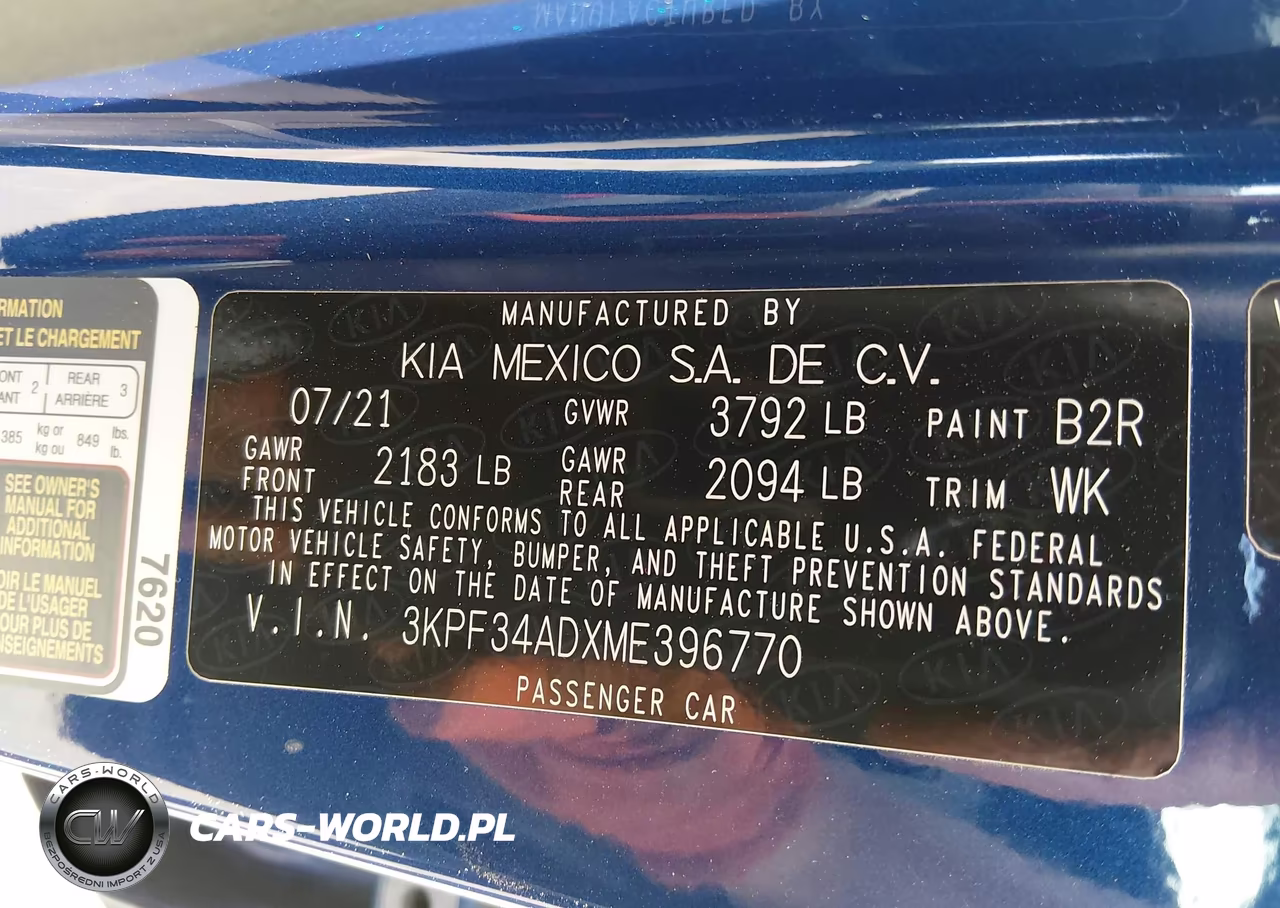 2021 Kia Forte Gt-Line VIN:3KPF34ADXME396770 - 9