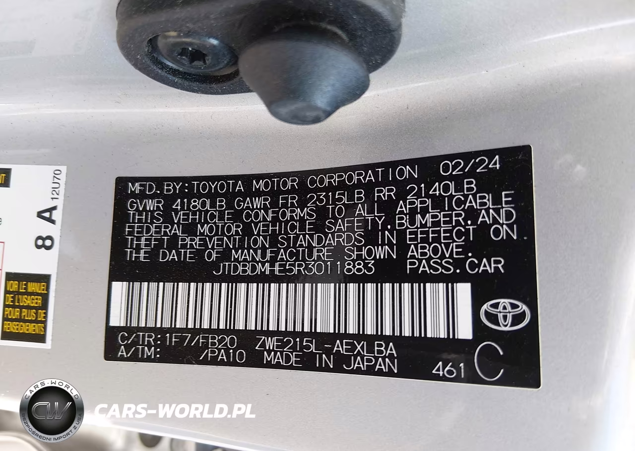 2024 Toyota Corolla Hybrid Le VIN:JTDBDMHE5R3011883 - 9
