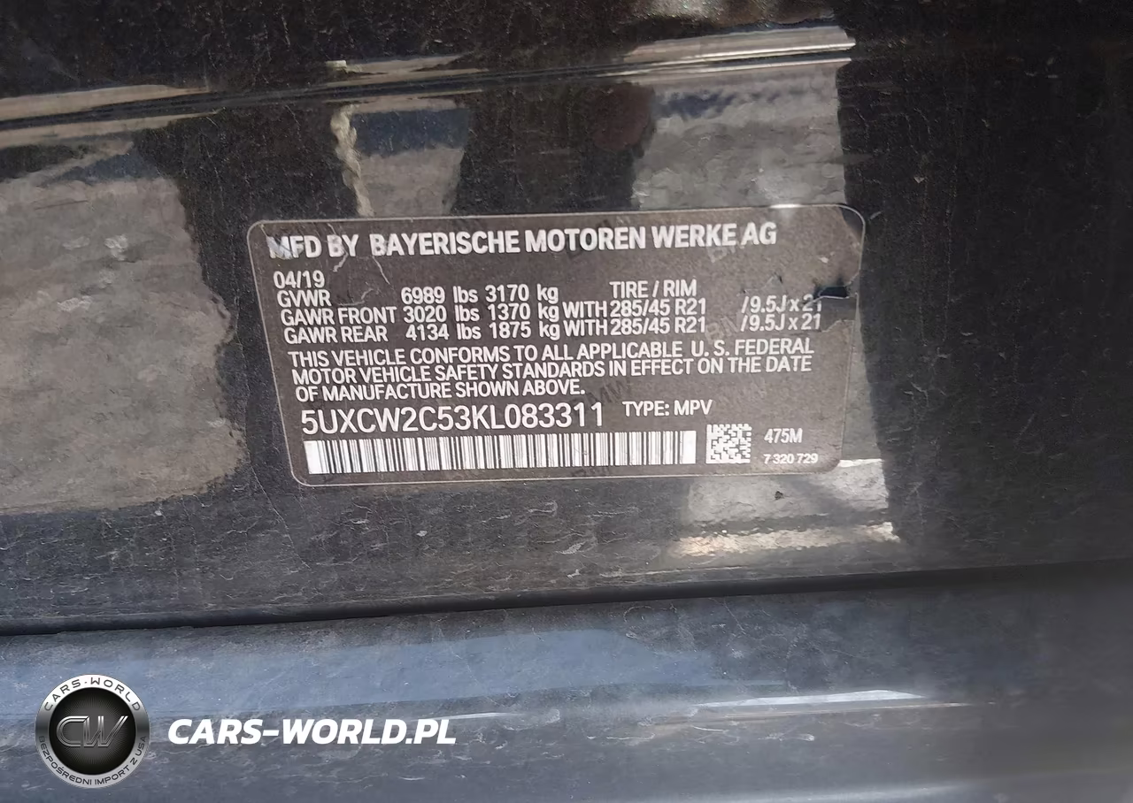 2019 BMW X7 xDrive40I VIN:5UXCW2C53KL083311 - 9