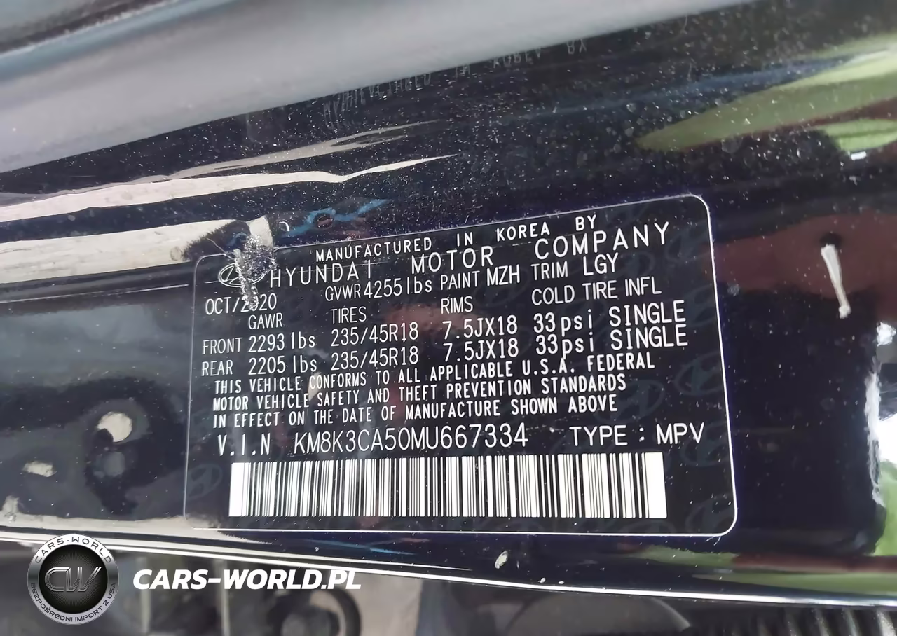 2021 Hyundai Kona Limited VIN:KM8K3CA50MU667334 - 9
