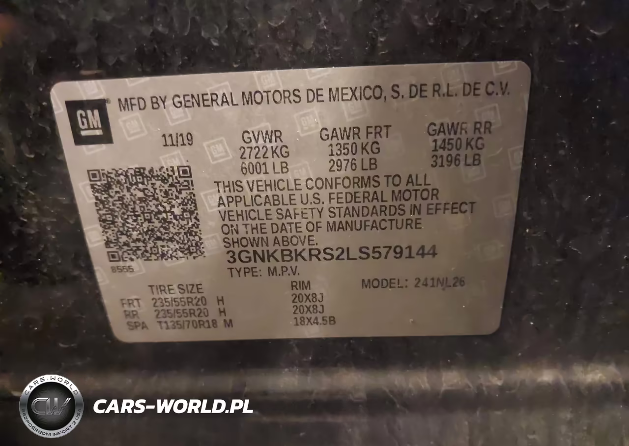 2020 Chevrolet Blazer Awd Rs VIN:3GNKBKRS2LS579144 - 9