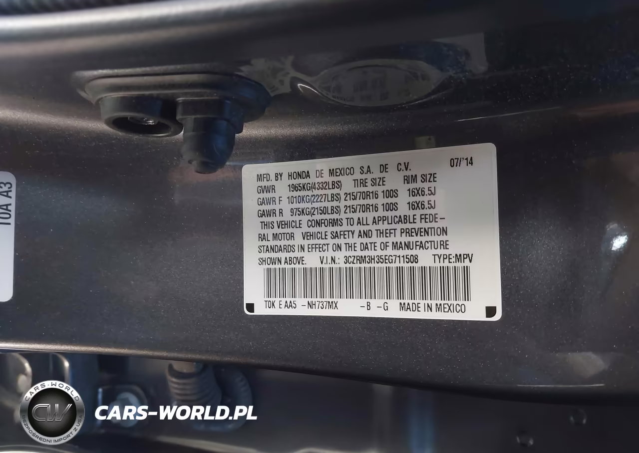 2014 Honda Cr-V Lx VIN:3CZRM3H35EG711508 - 9