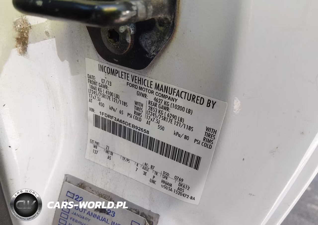 2013 Ford F350 Super Duty Utility - Service Truck VIN:1FDRF3A65DEB92658 - 8
