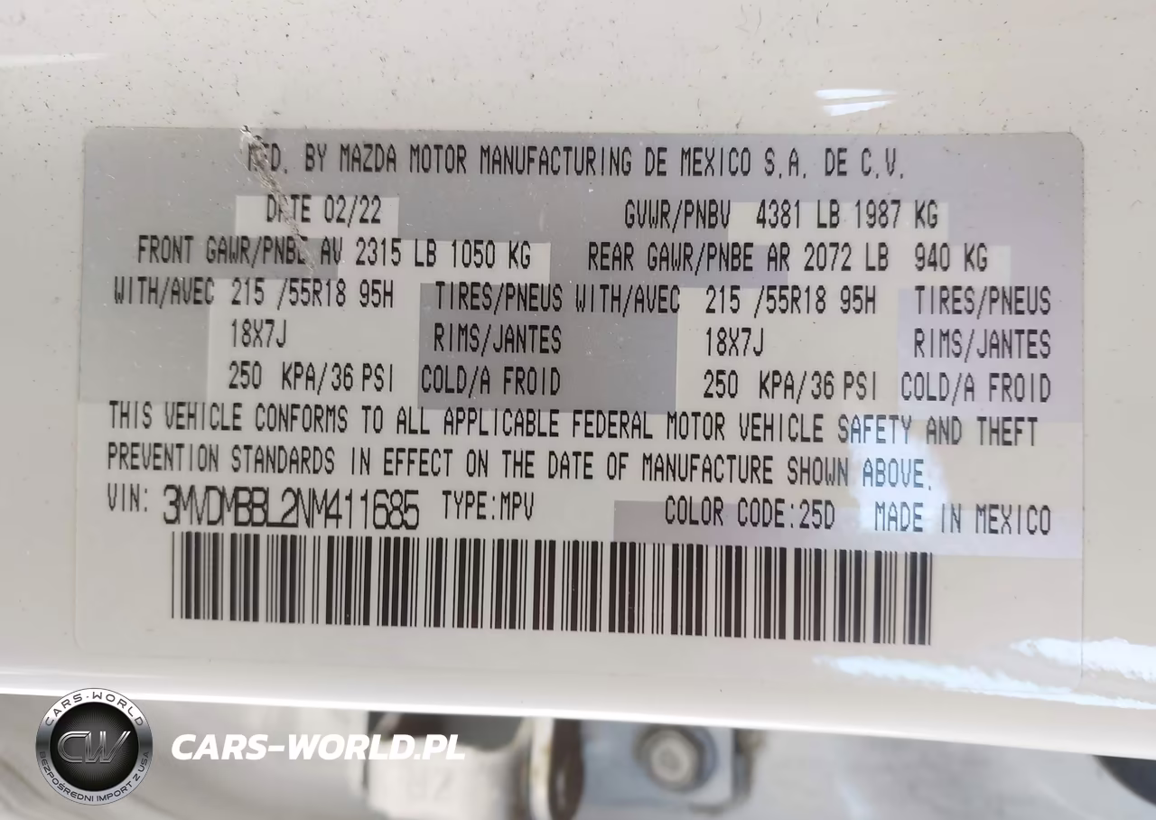 2022 Mazda Cx-30 Select VIN:3MVDMBBL2NM411685 - 9