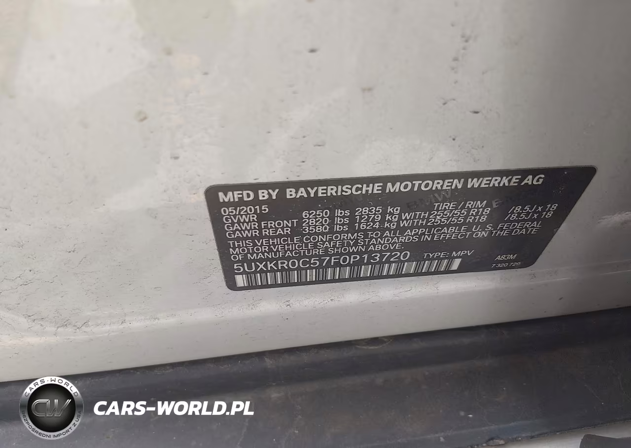 2015 BMW X5 xDrive35I VIN:5UXKR0C57F0P13720 - 9