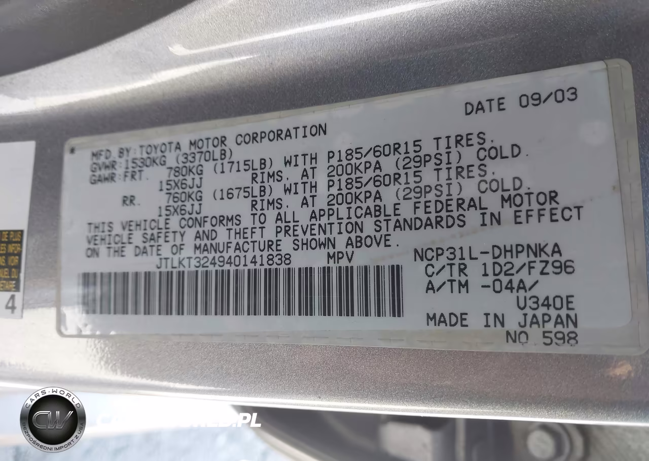 2004 Scion Xb VIN:JTLKT324940141838 - 9