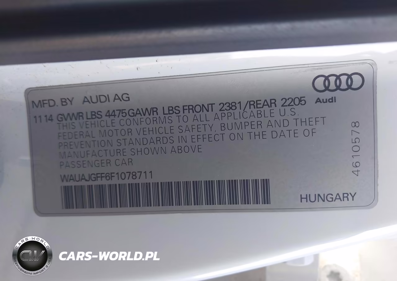 2015 Audi A3 2.0 Tdi Premium VIN:WAUAJGFF6F1078711 - 9
