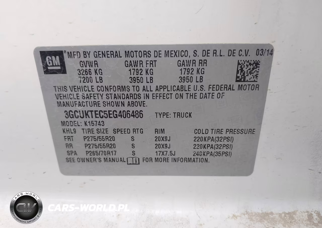 2014 Chevrolet Silverado 1500 High Country VIN:3GCUKTEC5EG406486 - 9