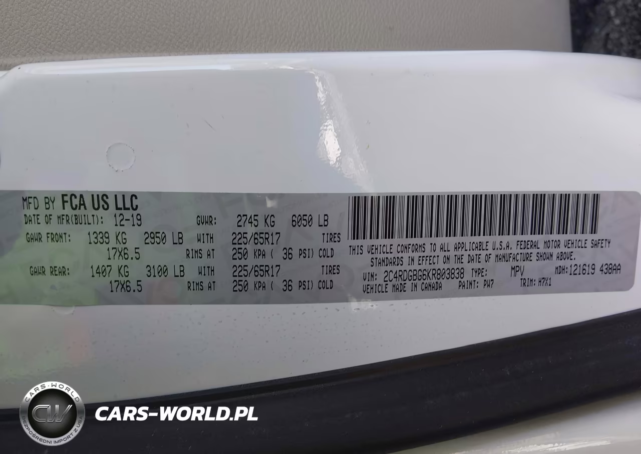 2019 Dodge Grand Caravan Se VIN:2C4RDGBG6KR803838 - 9