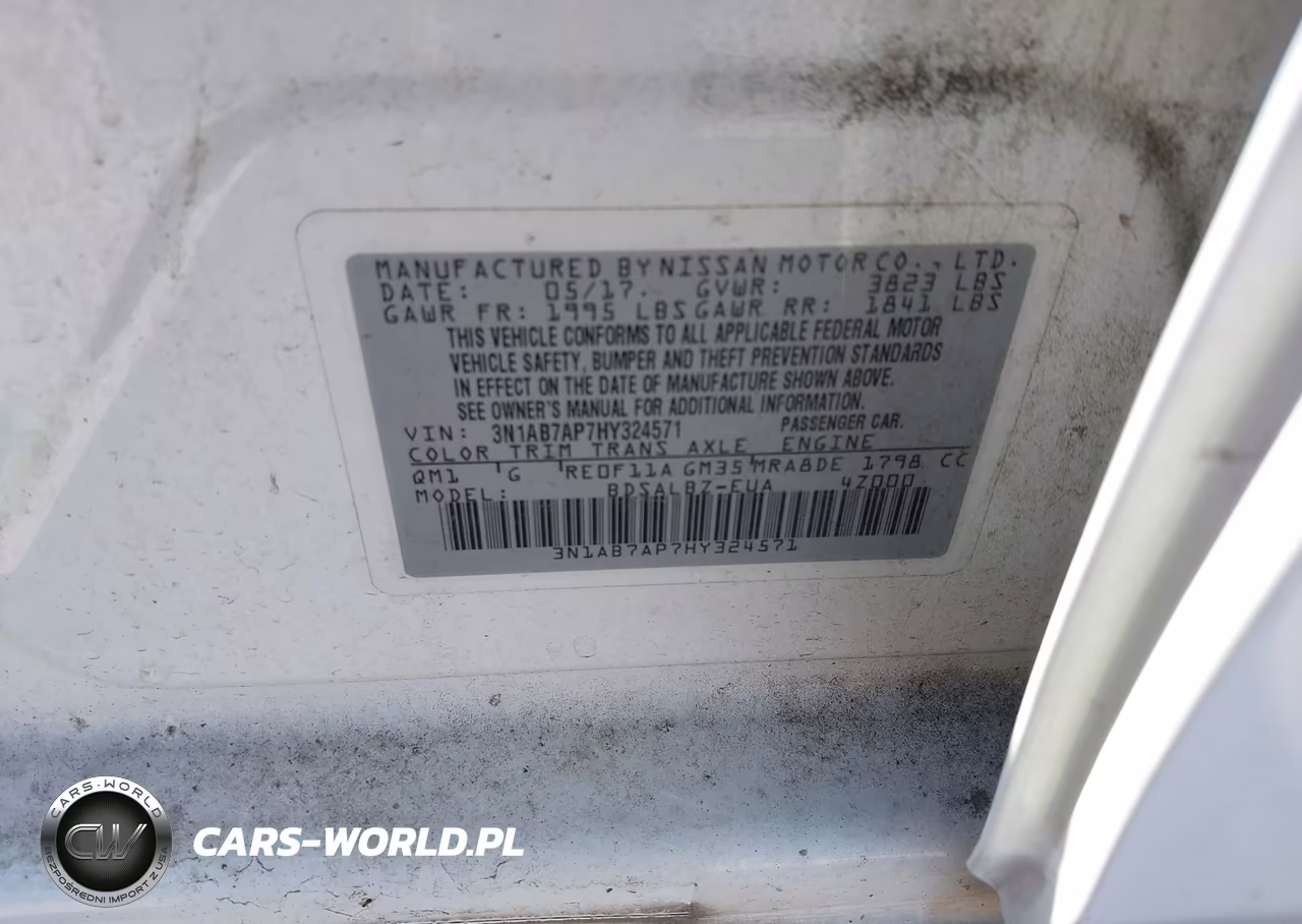 2017 Nissan Sentra S VIN:3N1AB7AP7HY324571 - 9