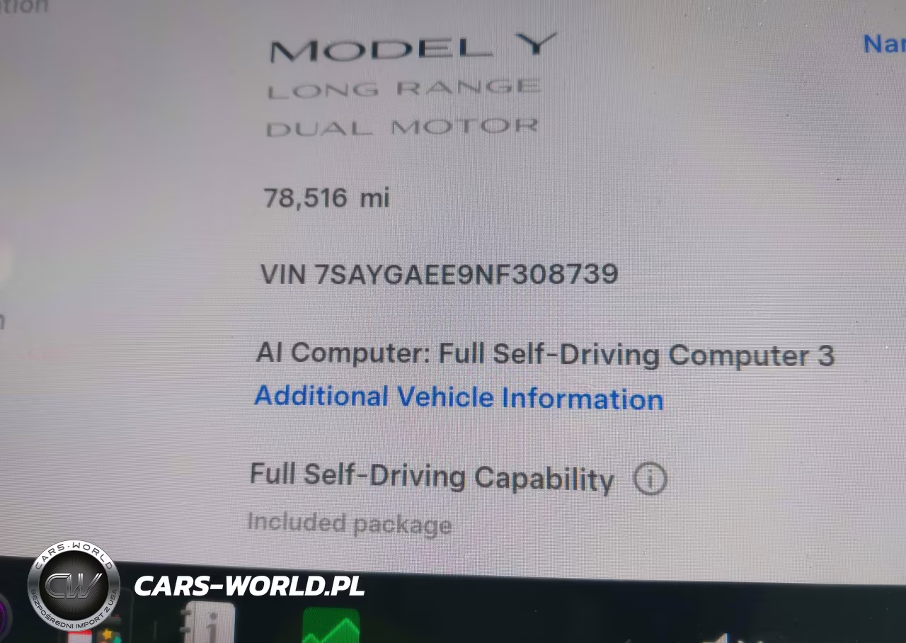 2022 Tesla Model Y Long Range Dual Motor All-Wheel Drive VIN:7SAYGAEE9NF308739 - 15