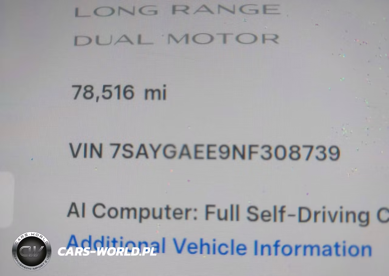 2022 Tesla Model Y Long Range Dual Motor All-Wheel Drive VIN:7SAYGAEE9NF308739 - 9