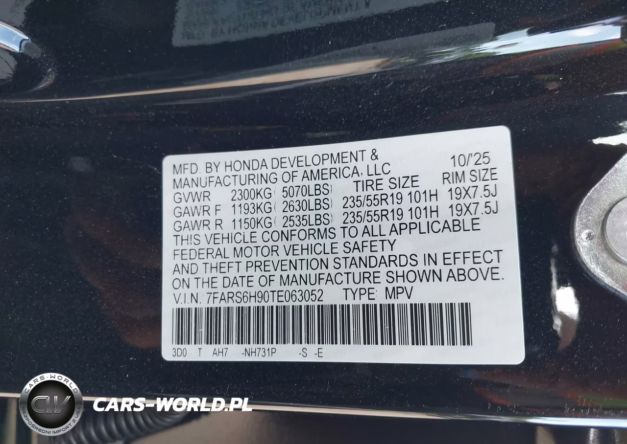 2026 Honda Cr-V Hybrid Awd Sport Touring VIN:7FARS6H90TE063052 - 9