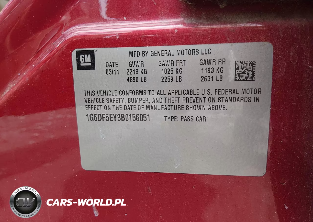 2011 Cadillac Cts Luxury VIN:1G6DF5EY3B0156051 - 9
