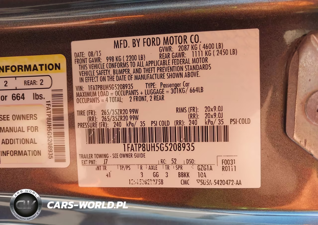 2016 Ford Mustang Ecoboost Premium VIN:1FATP8UH5G5208935 - 9