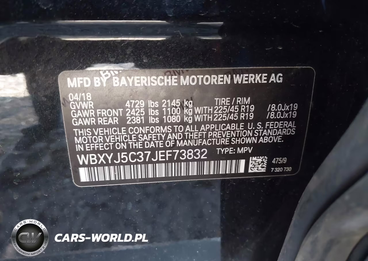 2018 BMW X2 xDrive28I VIN:WBXYJ5C37JEF73832 - 9