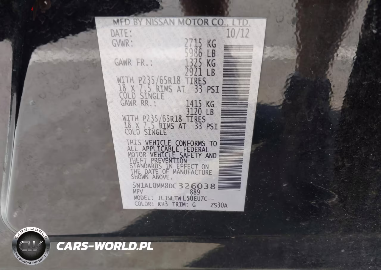 2013 Infiniti Jx35 VIN:5N1AL0MM8DC326038 - 9