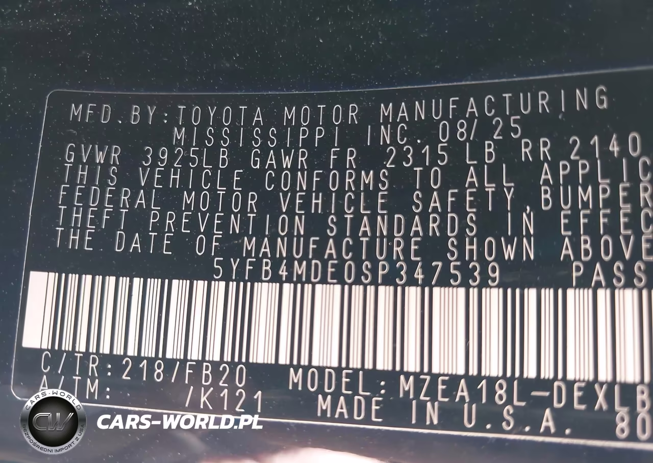 2025 Toyota Corolla Le VIN:5YFB4MDE0SP347539 - 9
